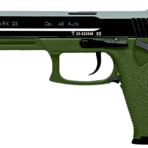 HK MK23 45 ACP, 5.87" Threaded Barrel, Green Frame, Black Slide, 12rd