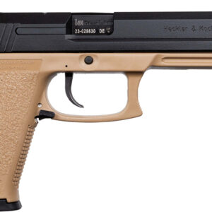 HK MK23 45 ACP, 5.87" Threaded Barrel, Flat Dark Earth Frame, Black Slide, 12rd