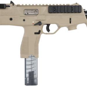 B&T TP9 9mm, 5.1" Barrel, Coyote Tan Polymer, Iron Sights, 30rd