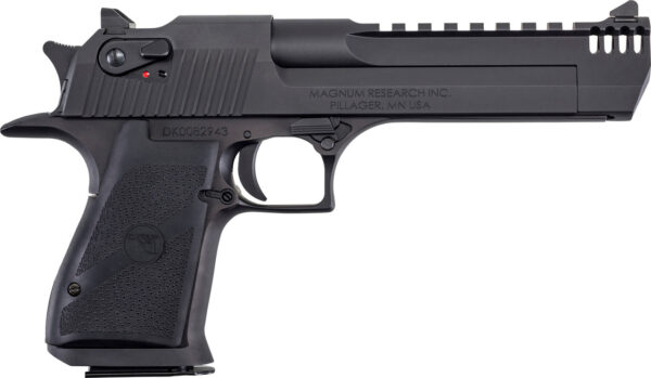 Home Guns Handguns Semi-Auto Handguns Magnum Desert Eagle MKXIX 50 Action Express, 6" Barrel, Black, Hogue Grips, 7rd