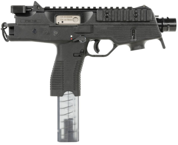 B&T TP9 9mm, 5.1" Barrel, Black Polymer, Iron Sights, 30rd