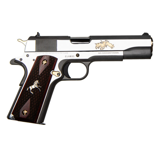 Colt Government TALO Edition 45 ACP, 5" Barrel, Stainless Steel, Longhorn Custom Grip, 7rd