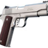 Ed Brown Kobra Carry, 1911, Commander, 45ACP, 4.25" Barrel, Bobtail Frame, G10 Grips, Matte Stainless, Thumb Safety, Black Fixed Rear Sight, Orange HD XR Front Sight, Recessed Slide Stop, 7Rd, 2 Magazines