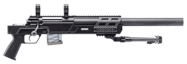 B&T SPR300 Pistol Kit 300 Blackout, 9.8" Barrel, Black, Integrated Suppressor, Scope Rings & Bipod Included, 10rd