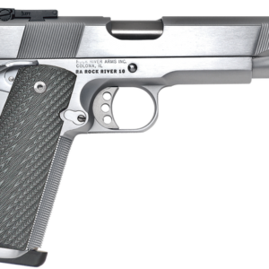 Rock River Limited Match 45 ACP, 5" Barrel, Chrome Frame, Black G10 Grip, 7rd