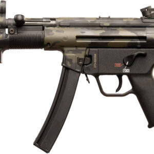HK SP5 Sports South Exclusive 9mm, 8.86" Barrel, Woodland Camo, Aluminum Rec, 30rd