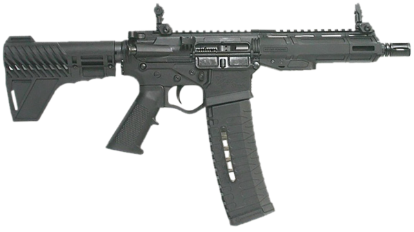 ATI Alpha Maxx AR Pistol 5.56x45/223, 7.5" Barrel, Black, Pro 2A Blade Brace, M-Lok, 60rd