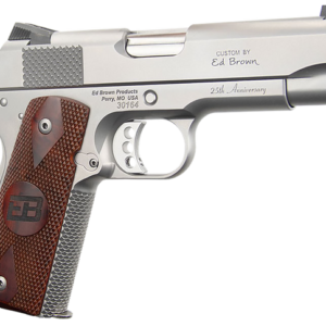 Ed Brown Kobra Carry 1911 45ACP, 4.25" Barrel, Commander Size, Bobtail Frame, Front Night Sight, Cocobolo Grips, Stainless Steel, 2x7rd Mags