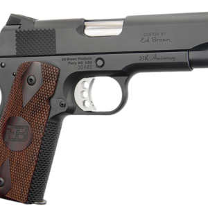 Ed Brown Kobra Carry 1911 45ACP, 4.25" Barrel, Commander Size, Bobtail Frame, Front Night Sight, Cocobolo Grips, Matte Black, 2x7rd Mags