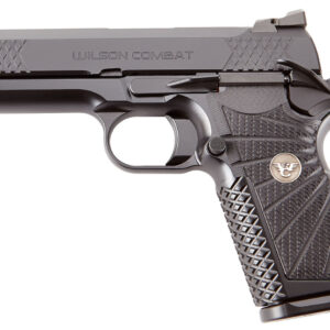 Wilson EDCX9, Compact, 9mm, 4" Barrel, Black Armor Tuff Finish, Green Fiber Optic Sights, Manual Safety, Non-Lightrail, 15Rd