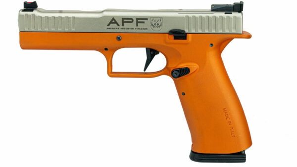 American Precision Orange Strike ONE Ergal PRO HGA 9mm, 5" Barrel, 17rd