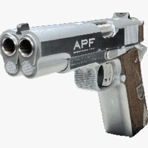 American Precision Second Century Double 1911s 45 ACP, 5" Barrels, Stainless Steel, Wood Grip, 7rd