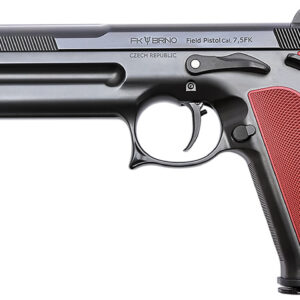 FK Brno US 7.5 FK, 6" Barrel, Black/Dark Gray, Red Grip, 15rd