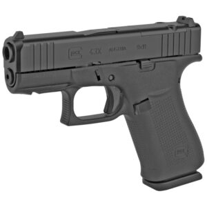 Glock G43X MOS 9mm, 3.41" Barrel, Black, Optic Ready, Polymer Frame, 10rd