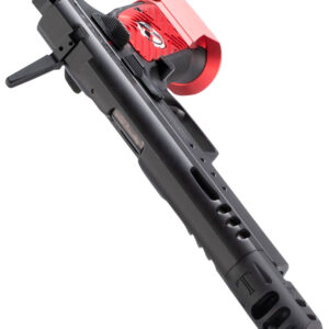 Tanfoglio Domina Xtreme 9mm, 5.20" Barrel, Black, Red Grip, 17rd