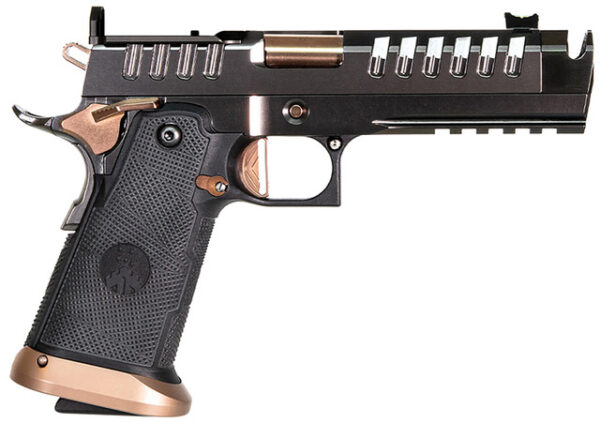 Watchtower Apache DS 9mm, 4.6" Threaded Barrel, Graphite, Copper Accents, Optic Ready, 21rd