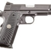 Wilson 1911 Commander Tactical 45 ACP, 4.25" Barrel, G10 Starburst Grip, Black, 8rd