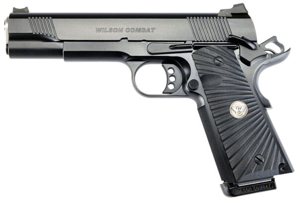 Wilson CQB 1911 9mm, 5" Barrel, Black, G10 Starburst Grips, 10rd