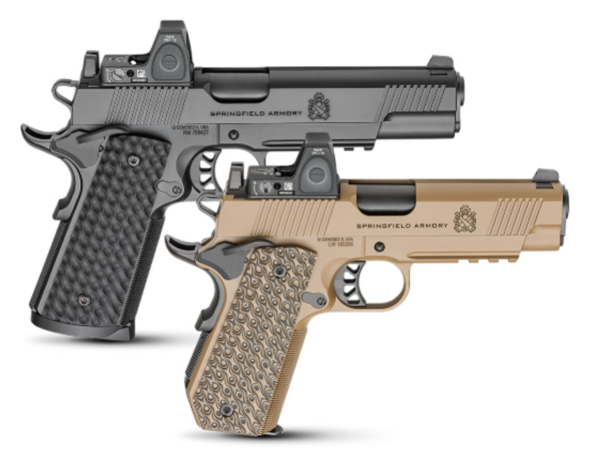Springfield 1911 TRP AOS 45ACP, 5" Barrel, Black, Optics Ready, VZ Grips, 3x8rd Mags