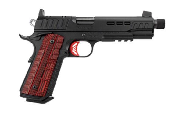 Kimber Rapide Heat 1911 9mm, 5" Threaded Barrel, Red G-10 Grips, Optic Ready, 9rd