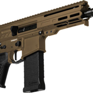 CMMG Dissent 5.7x28mm, 6.5" Barrel, Cerakote, Midnight Bronze, Manual Safety, 32rd
