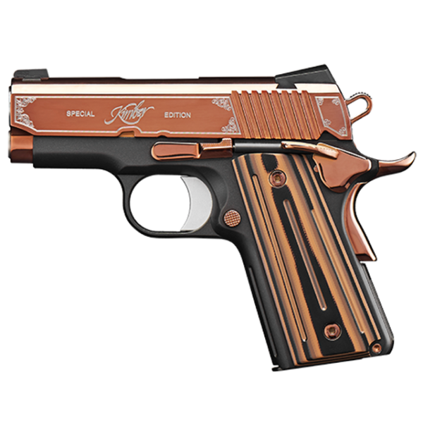 Kimber Ultra II, .45 ACP, 3" Barrel, Rose Gold Finish w/Engraving, G10 Grips, 7rd