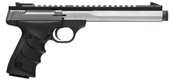 Browning Buck Mark Contour 22 LR, 7.65" Threaded Barrel, Stainless Serrated Slide, 10rd