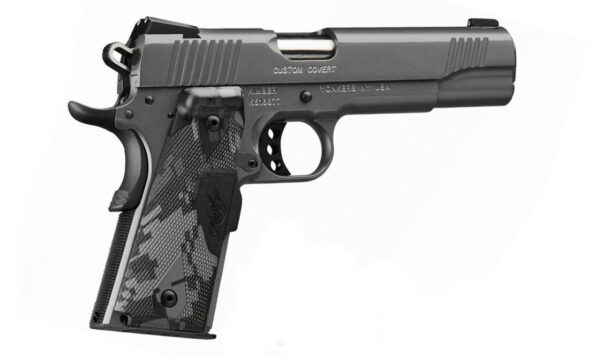 Kimber Custom Covert 45 ACP, 5" Barrel, Charcoal, Crimson Trace Lasergrips, 7rd