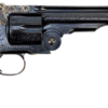 Taylors & Company Top Break Schofield 45 Colt, 7" Barrel, Blued Engraved, Walnut Grip, 6rd