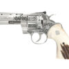Colt Python 357 Magnum/38 Special, 4" Barrel, Engraved Frame/Cylinder, Stag Grips, 6rd