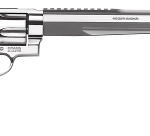 Smith & Wesson 460 XVR 460 S&W Magnum, 10.5" Barrel, Stainless Steel Finish, Rubber Grips, Adjustable Sights, 5Rd