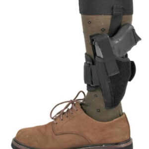 Blackhawk Ankle Holster Black Left Hand For 3-4 Barrel Medium Autos .32-.380 Calibers