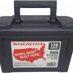 Winchester USA .300 Blackout 200gr FMJ Open Tip Subsonic – 120rd Can