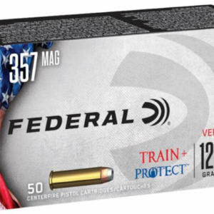 Federal Train + Protect 357 Mag 125gr, Jacketed Hollow Point, 50rd Box