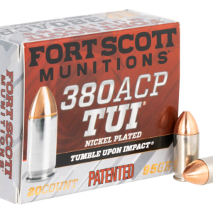 Fort Scott Tumble Upon Impact .380 ACP, 95gr, Solid Copper Spun, 20rd Box