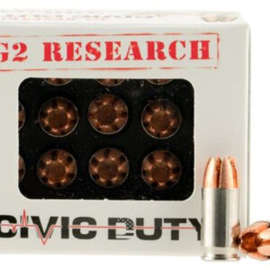 G2 Research Civic Duty 380 ACP, 64gr, Lead-Free Copper, 20rd Box