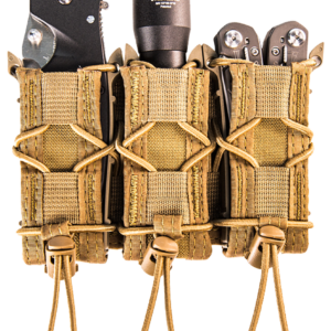 High Speed TACO MOLLE Triple Pistol Cordura Polymer Coyote Brown
