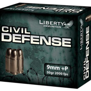 Liberty Ammo Civil Defense 9mm 50gr, LF Fragmenting HP 20rd Box
