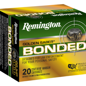 Remington Golden Saber Bonded 357 Sig 125gr, Brass Jacket Hollow Point (BJHP) 20rd