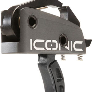 Rise Armament Iconic Two-Stage Curved Trigger, Gray, 2 lbs Draw Weight