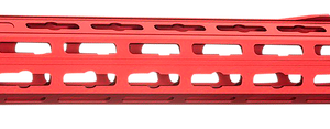 Strike Industries GRIDLOK Lite Handguard – 17" M-LOK, Quick Detach System, Red Aluminum, Fits AR-15