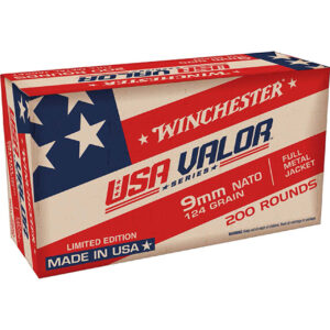 Winchester USA Valor Limited Edition Series, 9mm, 124Gr, 200rd Box